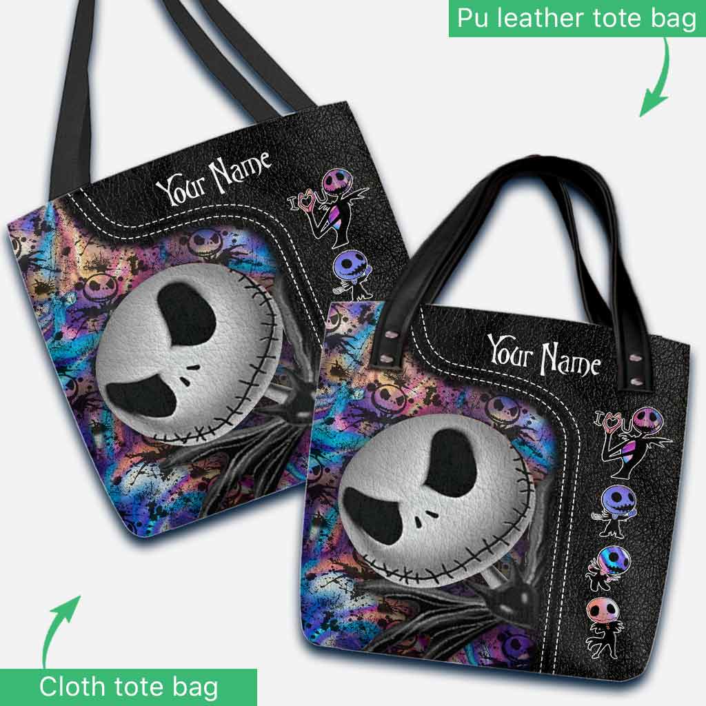 Personalized Nightmare Tote Bag Custom Name Halloween Gift