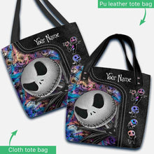 Load image into Gallery viewer, Personalized Nightmare Tote Bag Custom Name Halloween Gift
