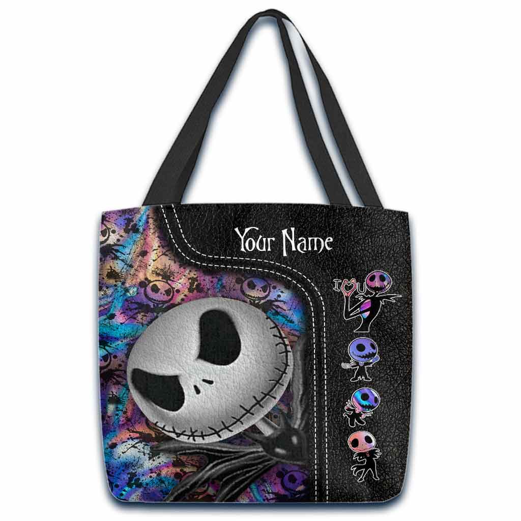 Personalized Nightmare Tote Bag Custom Name Halloween Gift