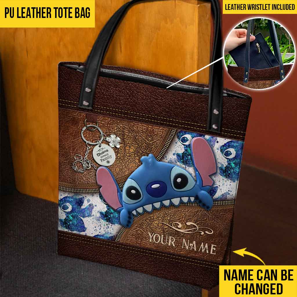 Personalized Ohana Tote Bag Custom Name Gift for Mom