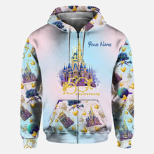 Load image into Gallery viewer, Personalized 50th Anniversary All Over Hoodie Custom Name Gift
