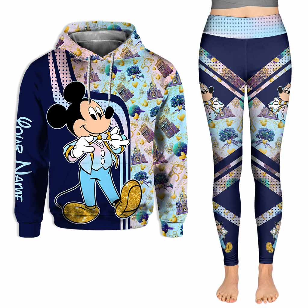 Personalized Mickey Mouse Hoodie and Leggings Set for Kids