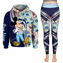 Load image into Gallery viewer, Personalized Mickey Mouse Hoodie and Leggings Set for Kids
