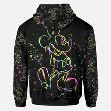 Load image into Gallery viewer, Personalized Colorful Mouse Hoodie and Leggings Set for Kids
