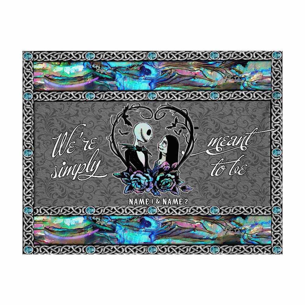 Personalized Nightmare Couple Wall Tapestry Custom Names Gift
