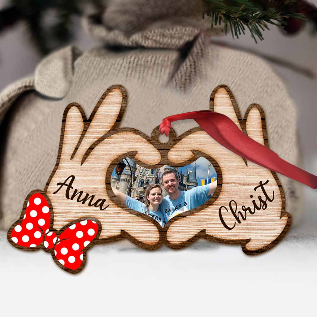 Personalized Couple Christmas Ornament Custom Photo Gift