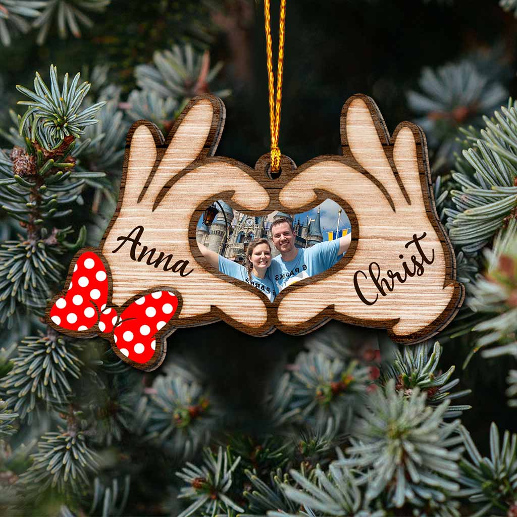 Personalized Couple Christmas Ornament Custom Photo Gift
