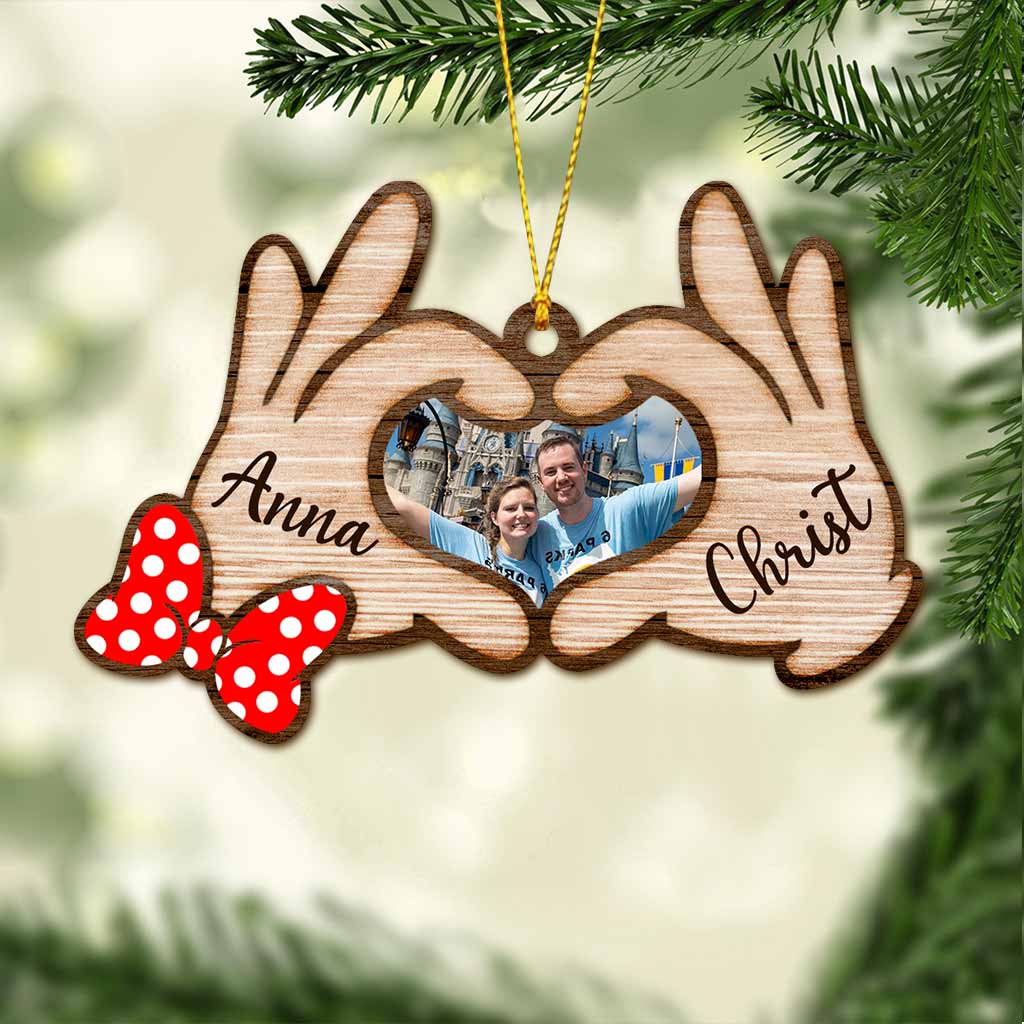 Personalized Couple Christmas Ornament Custom Photo Gift
