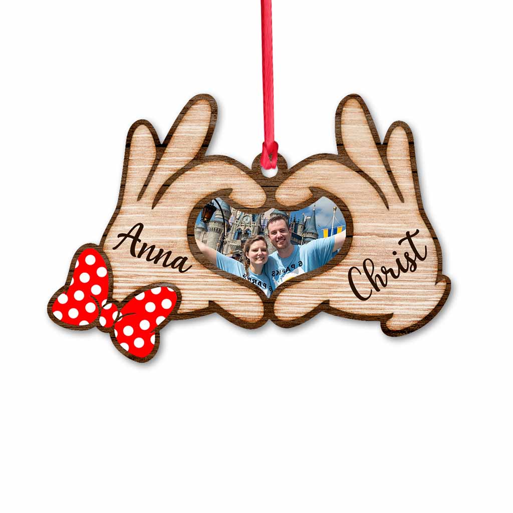 Personalized Couple Christmas Ornament Custom Photo Gift