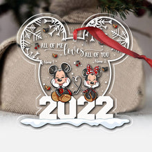 Load image into Gallery viewer, Personalized Christmas Couple Ornament Custom Names Acrylic
