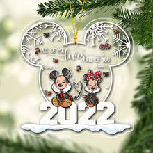 Load image into Gallery viewer, Personalized Christmas Couple Ornament Custom Names Acrylic
