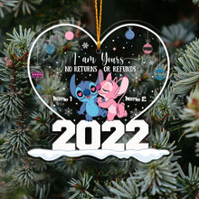 Load image into Gallery viewer, Personalized Heart Ornament Custom Name Gift for Couple Christmas
