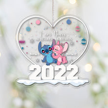 Load image into Gallery viewer, Personalized Heart Ornament Custom Name Gift for Couple Christmas

