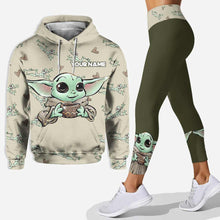 Load image into Gallery viewer, Personalized The Force Hoodie and Leggings Set Custom Name for Kids
