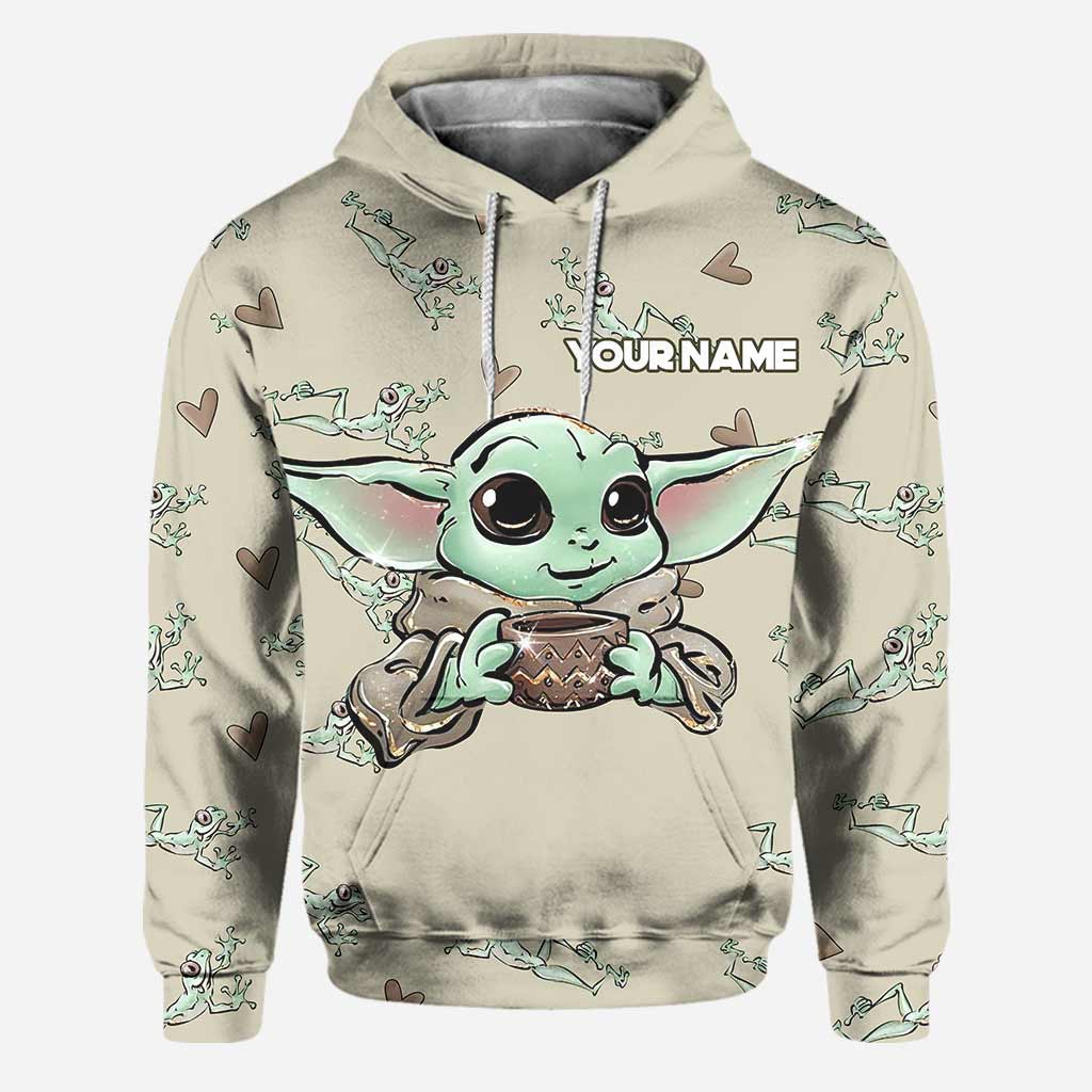 Personalized The Force Hoodie and Leggings Set Custom Name for Kids