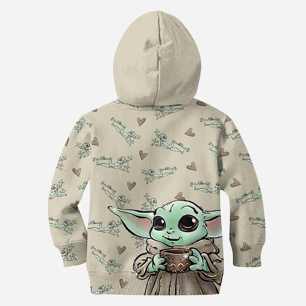 Personalized The Force Hoodie and Leggings Set Custom Name for Kids