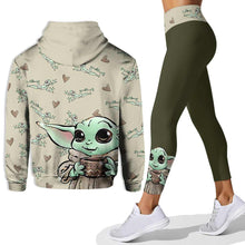 Load image into Gallery viewer, Personalized The Force Hoodie and Leggings Set Custom Name for Kids
