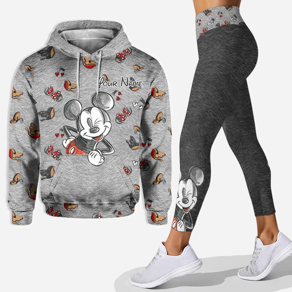 Personalized Mickey Mouse Hoodie & Leggings Set for Kids