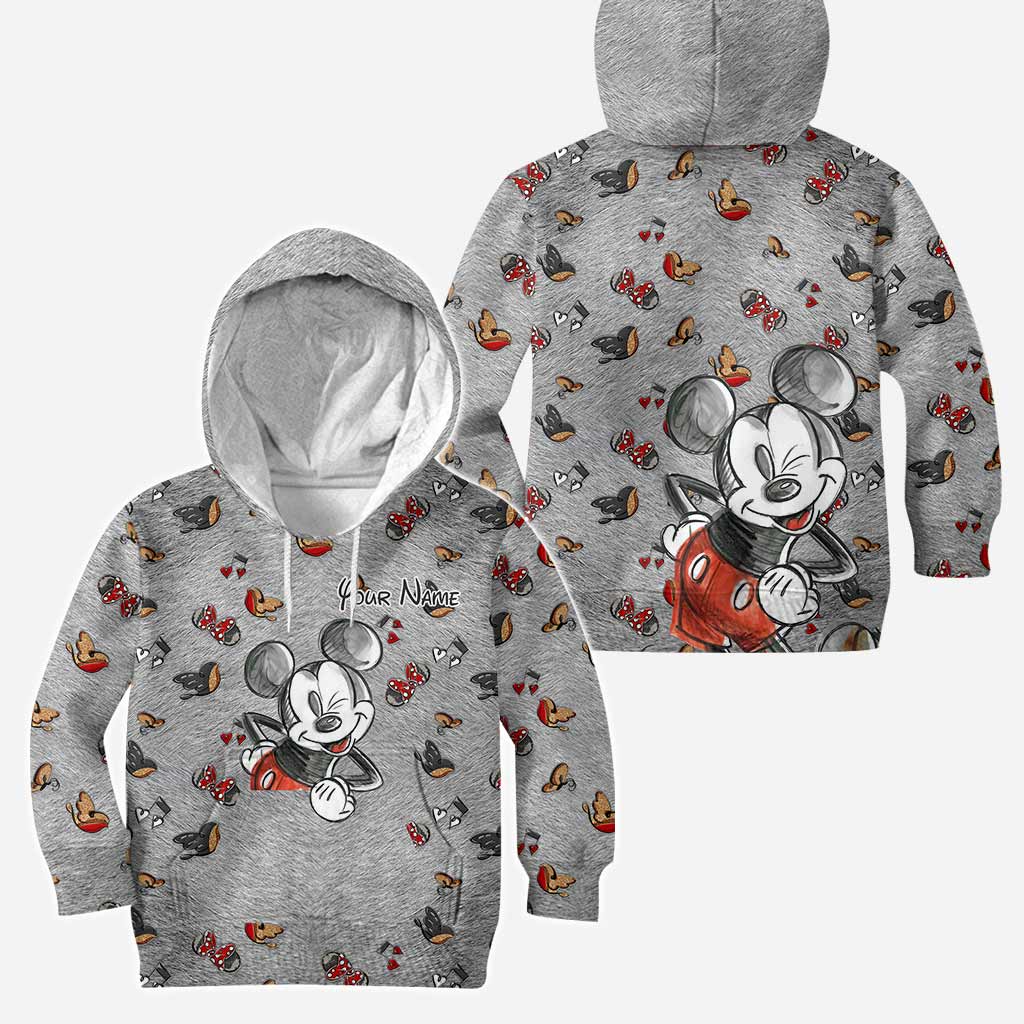 Personalized Mickey Mouse Hoodie & Leggings Set for Kids