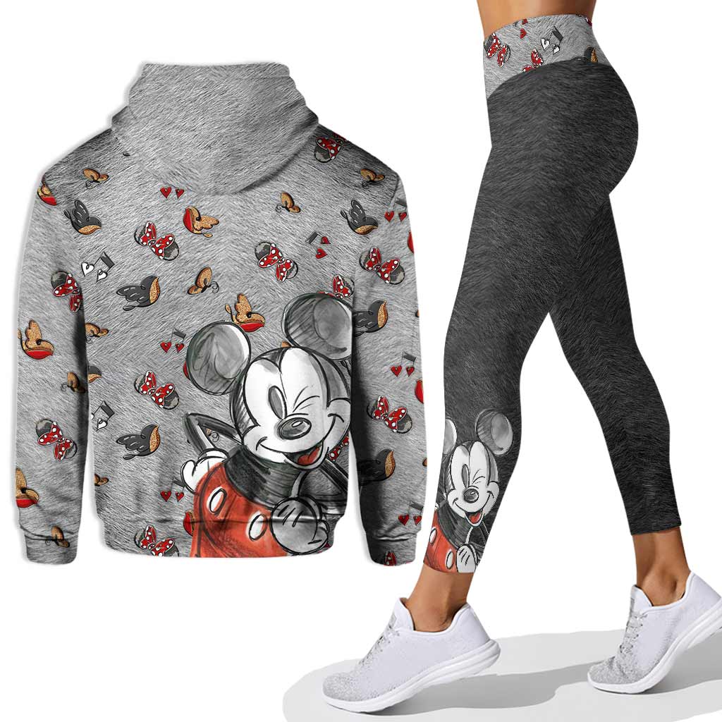 Personalized Mickey Mouse Hoodie & Leggings Set for Kids
