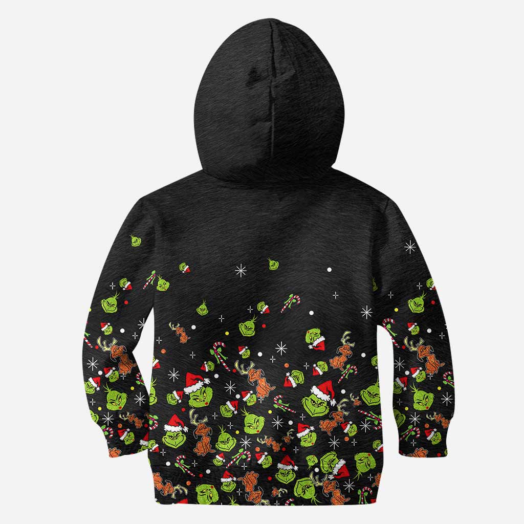 Personalized Grinch Christmas Hoodie & Leggings Set for Kids & Adults
