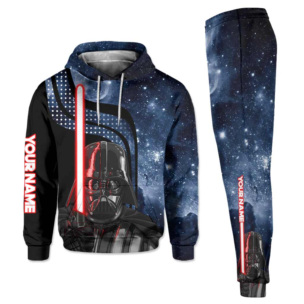 Personalized Darth Vader Hoodie & Sweatpants Set Custom Name Gift