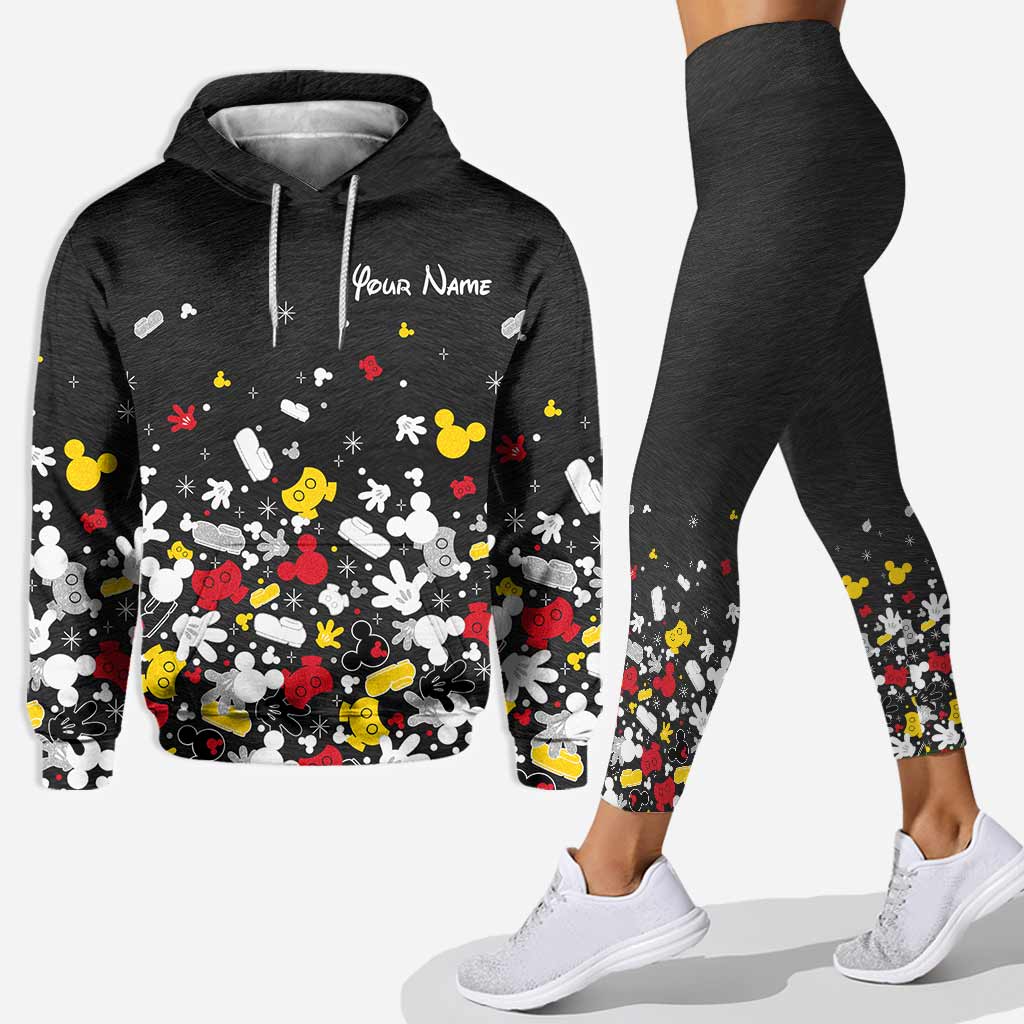 Personalized Mouse Hoodie and Leggings Set Custom Name Gift