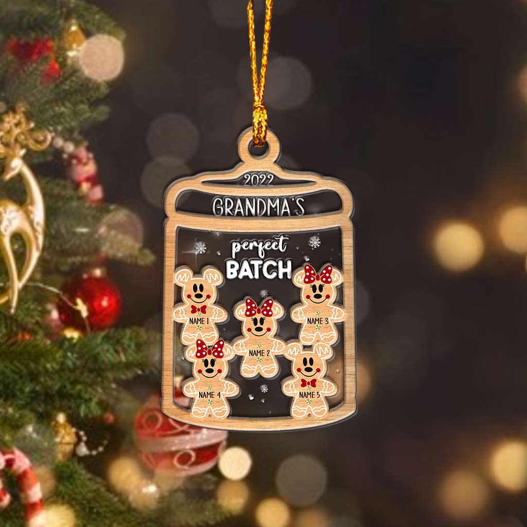 Personalized Christmas Layers Mix Ornament for Grandma's Perfect Batch