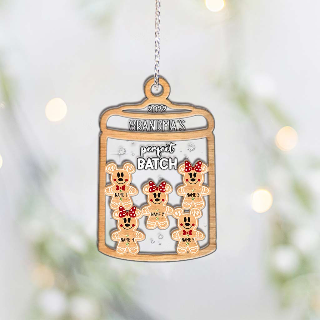 Personalized Christmas Layers Mix Ornament for Grandma's Perfect Batch