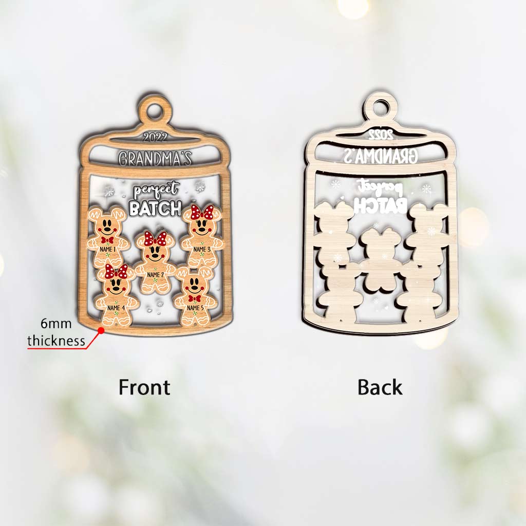 Personalized Christmas Layers Mix Ornament for Grandma's Perfect Batch