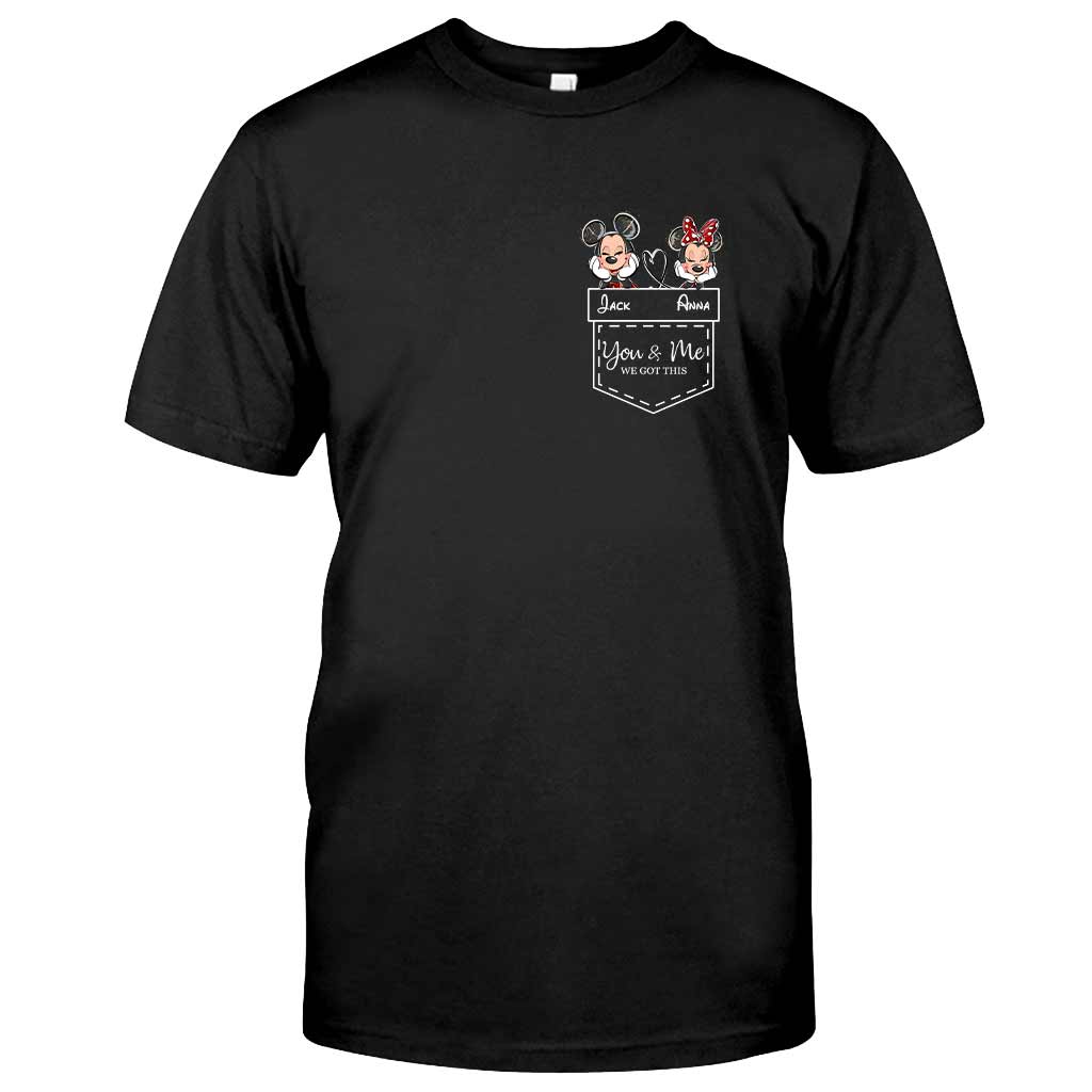 Personalized Mickey & Minnie T-shirt Hoodie Custom Couple Gift
