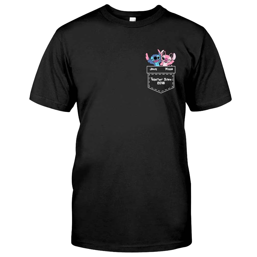 Personalized Ohana T-Shirt & Hoodie Custom Name Gift for Couples