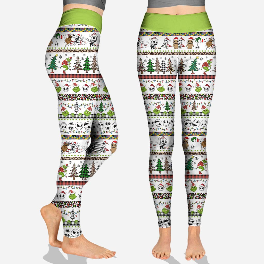 Personalized Christmas Hoodie & Leggings Set Custom Name Gift