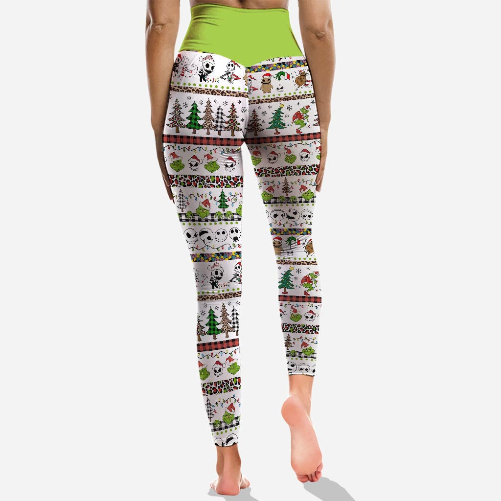 Personalized Christmas Hoodie & Leggings Set Custom Name Gift