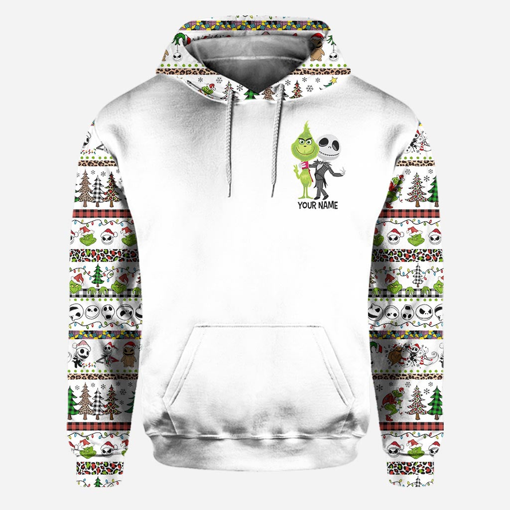 Personalized Christmas Hoodie & Leggings Set Custom Name Gift