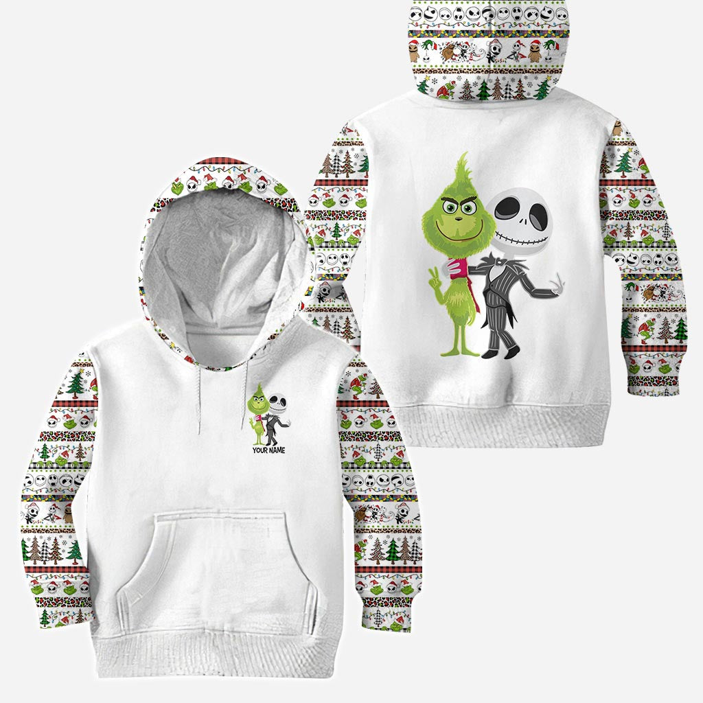 Personalized Christmas Hoodie & Leggings Set Custom Name Gift
