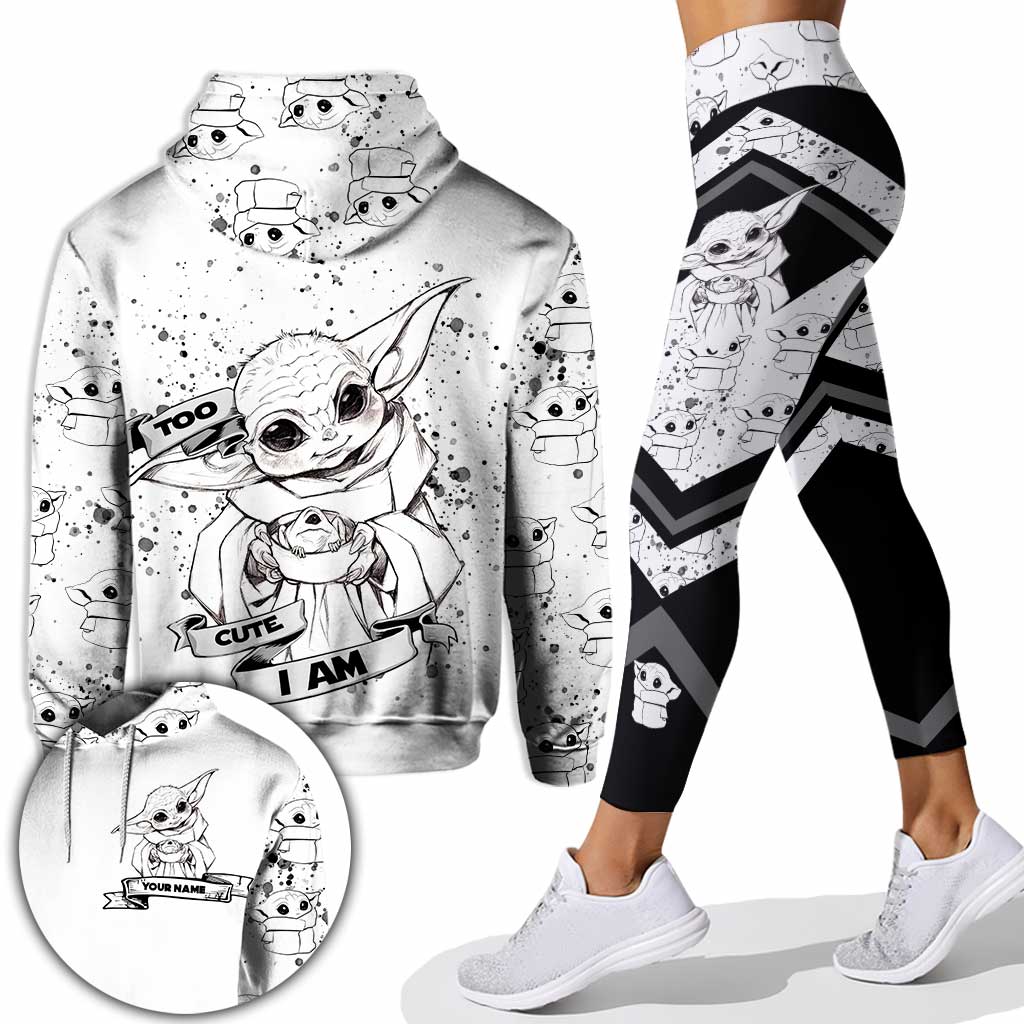 Personalized Cute Hoodie and Leggings Set Custom Name Gift