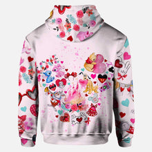 Load image into Gallery viewer, Personalized Love Mouse Ears Hoodie &amp; Leggings Set | Custom Name Gift
