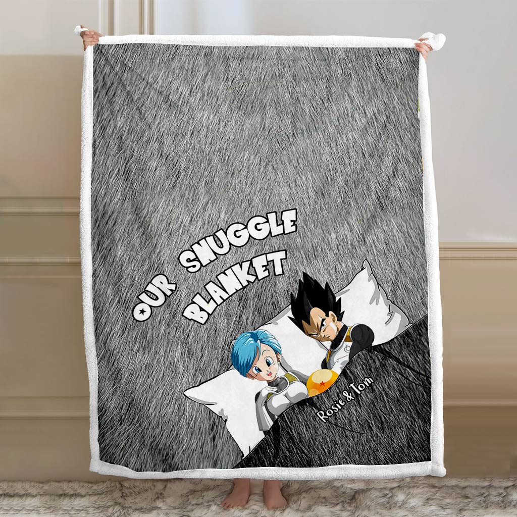 Personalized Couple Snuggle Blanket with Custom Names Gift