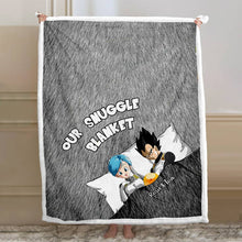 Load image into Gallery viewer, Personalized Couple Snuggle Blanket with Custom Names Gift
