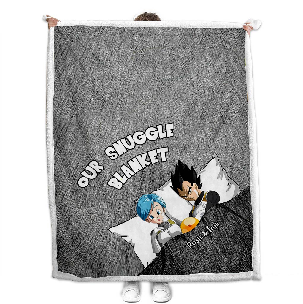 Personalized Couple Snuggle Blanket with Custom Names Gift
