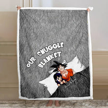 Load image into Gallery viewer, Personalized Couple Snuggle Blanket Custom Name Gift
