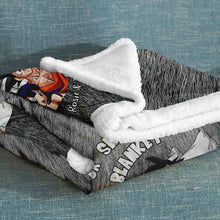 Load image into Gallery viewer, Personalized Couple Snuggle Blanket Custom Name Gift
