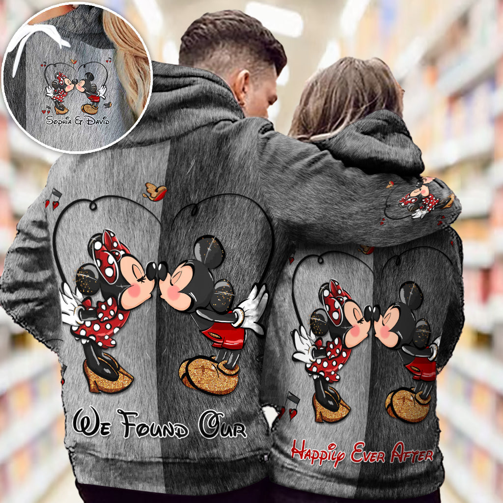 Personalized Mickey & Minnie Theme All-Over Shirts for Couples