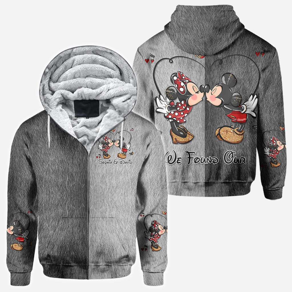 Personalized Mickey & Minnie Theme All-Over Shirts for Couples