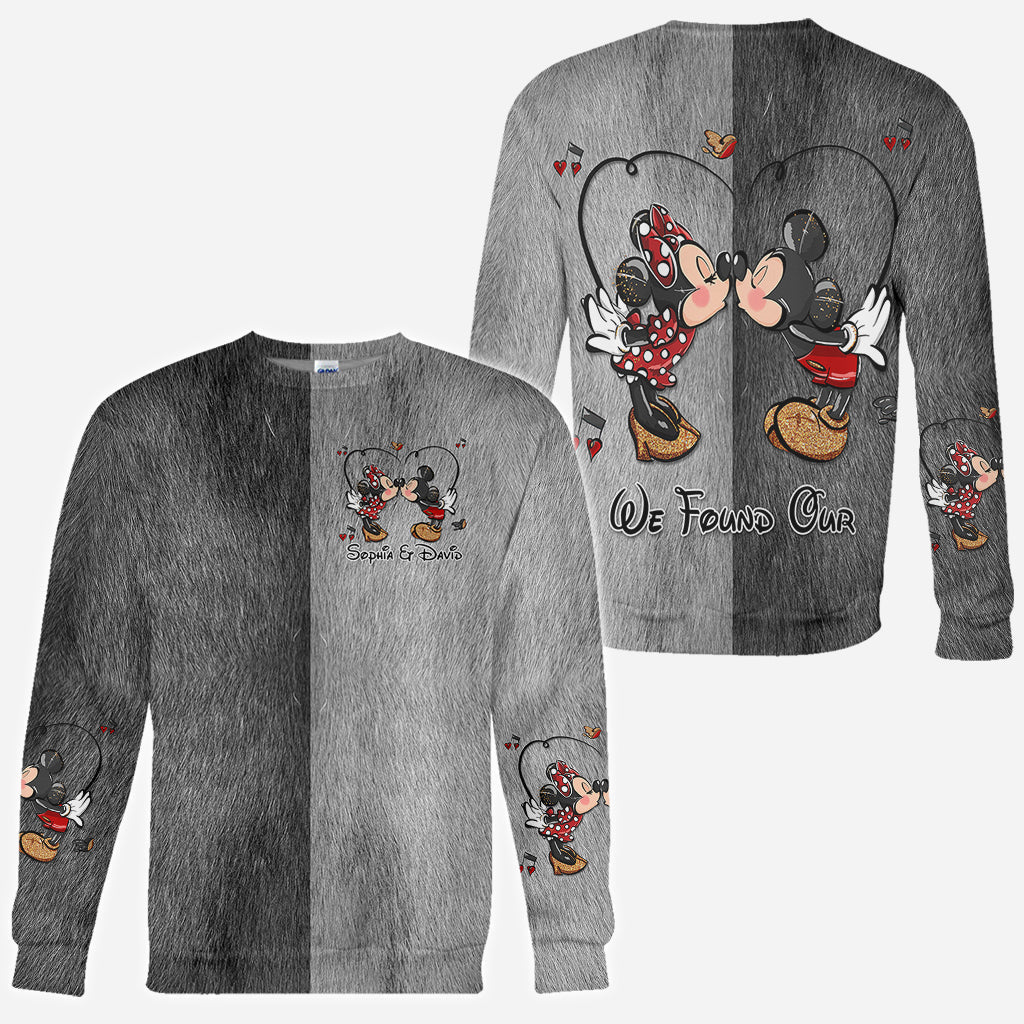Personalized Mickey & Minnie Theme All-Over Shirts for Couples