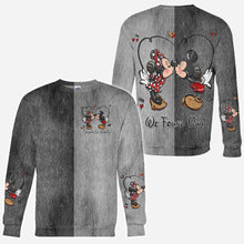 Load image into Gallery viewer, Personalized Mickey &amp; Minnie Theme All-Over Shirts for Couples
