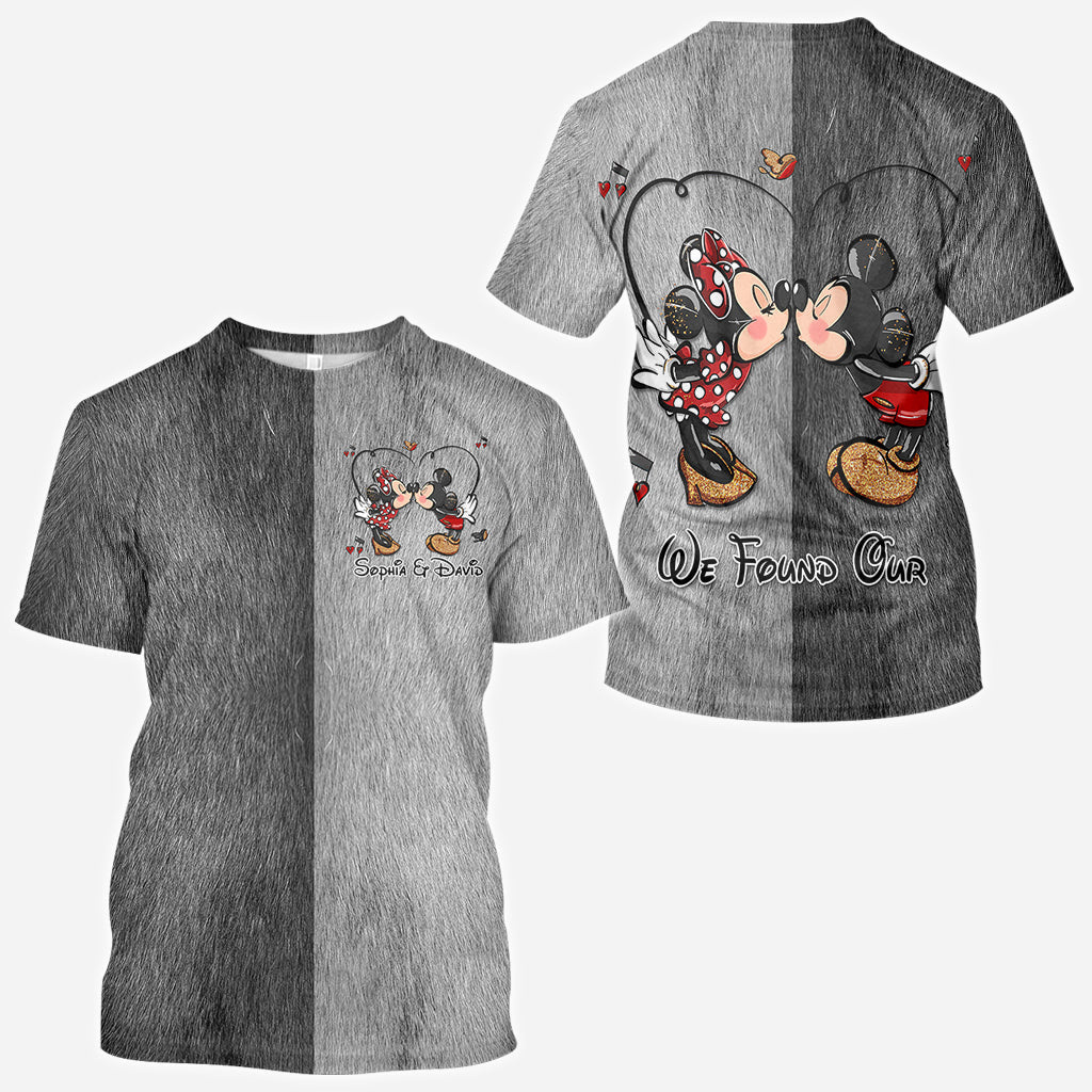 Personalized Mickey & Minnie Theme All-Over Shirts for Couples