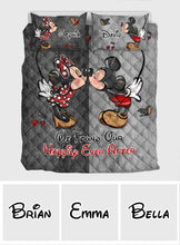 Load image into Gallery viewer, Personalized Mickey Mouse Quilt Set with Custom Names | Romantic Gift

