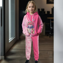 Load image into Gallery viewer, Personalized Kids Hoodie and Jogger Set with Stitch Design
